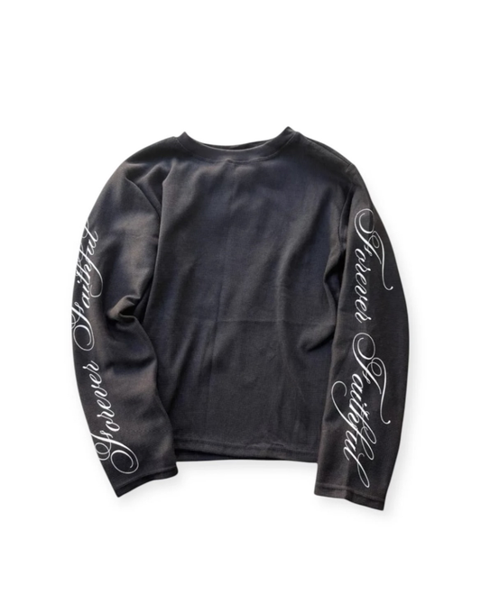 Thermal cursive longsleeve