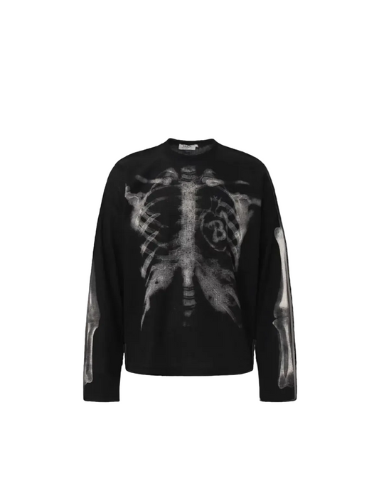 Black archive skeleton longsleeve