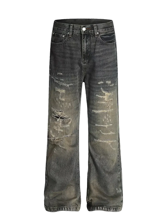 Ripped baggy jeans