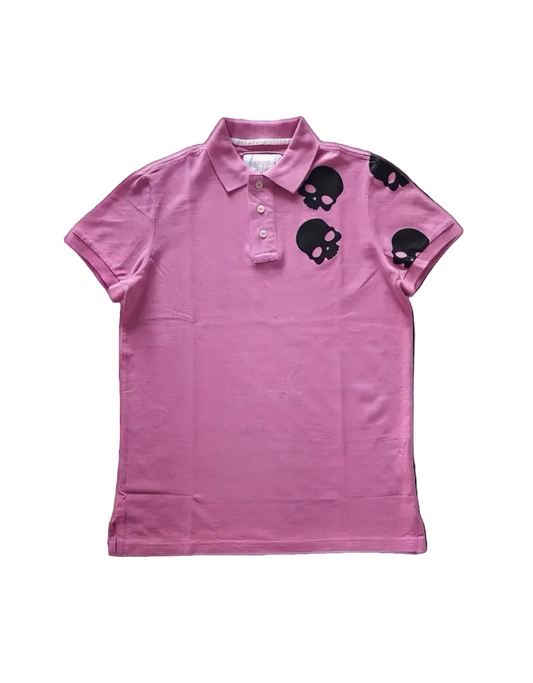 Pink skull polo