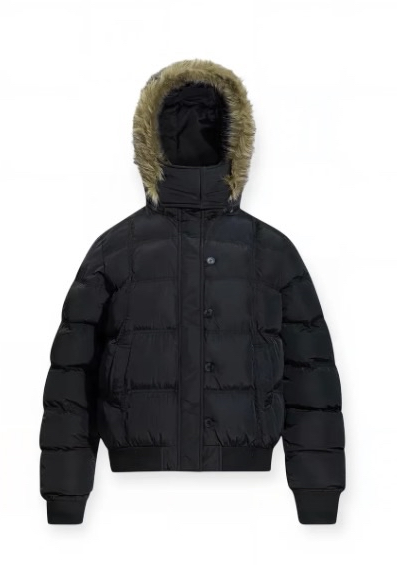 Black Fur coat Puffer